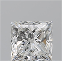 Diamante Natural 0.71 quilates, Princesa , Color H, claridad VS1 y certificado GIA