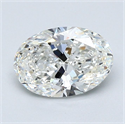 Natural Diamond 1.30 Carats, Oval with  Cut, G Color, VS1 Clarity and Certified by GIA