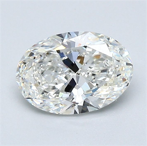 Picture of Natural Diamond 1.30 Carats, Oval with  Cut, G Color, VS1 Clarity and Certified by GIA