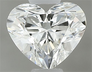 Picture of Natural Diamond 0.41 Carats, Heart with  Cut, I Color, VS1 Clarity and Certified by GIA