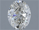 Natural Diamond 1.00 Carats, Oval with  Cut, I Color, SI1 Clarity and Certified by IGI
