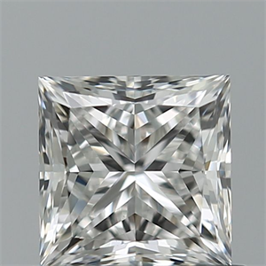 Picture of Natural Diamond 0.91 Carats, Princess with  Cut, E Color, VVS2 Clarity and Certified by IGI