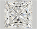 Natural Diamond 4.01 Carats, Princess with  Cut, H Color, VVS1 Clarity and Certified by GIA