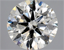 Diamante Natural 2.53 quilates, Redondo , Color H, claridad SI2 y certificado HRD