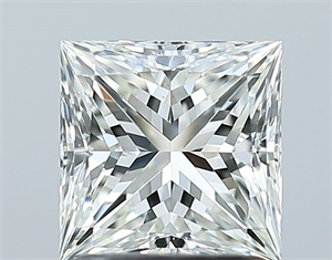 Picture of Natural Diamond 1.31 Carats, Princess with  Cut, I Color, SI1 Clarity and Certified by GIA