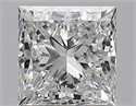 Natural Diamond 0.90 Carats, Princess with  Cut, E Color, VS2 Clarity and Certified by GIA