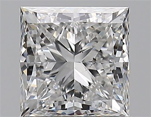 Foto Diamante Natural 0.90 quilates, Princesa , Color E, claridad VS2 y certificado GIA de