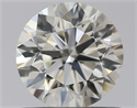 Natural Diamond 0.70 Carats, Round with Excellent Cut, J Color, IF Clarity and Certified by GIA