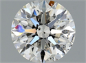 Natural Diamond 0.90 Carats, Round with Excellent Cut, H Color, SI2 Clarity and Certified by GIA