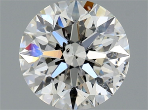 Picture of Natural Diamond 0.90 Carats, Round with Excellent Cut, H Color, SI2 Clarity and Certified by GIA