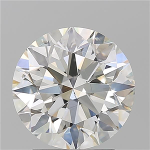 Picture of Natural Diamond 2.50 Carats, Round with Excellent Cut, J Color, SI1 Clarity and Certified by GIA