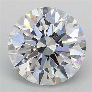 Picture of Lab Grown Diamond 1.00 Carats, Round with Ideal Cut, E Color, VVS2 Clarity and Certified by IGI