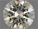 Diamante Natural 0.61 quilates, Redondo , Color K, claridad VVS2 y certificado GIA