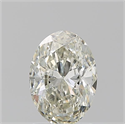 Natural Diamond 1.52 Carats, Oval with  Cut, K Color, SI2 Clarity and Certified by GIA