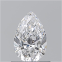 Natural Diamond 0.70 Carats, Pear with  Cut, D Color, VS1 Clarity and Certified by GIA