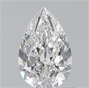Natural Diamond 0.70 Carats, Pear with  Cut, E Color, VS1 Clarity and Certified by GIA