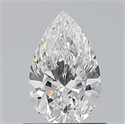 Natural Diamond 0.70 Carats, Pear with  Cut, E Color, VVS2 Clarity and Certified by GIA