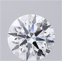 Lab Grown Diamond 5.55 Carats, Round with Ideal Cut, D Color, VVS1 Clarity and Certified by IGI