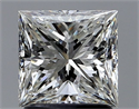 Natural Diamond 1.50 Carats, Princess with  Cut, I Color, VVS2 Clarity and Certified by GIA