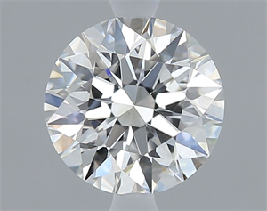 Picture of Natural Diamond 0.52 Carats, Round with Excellent Cut, F Color, VS1 Clarity and Certified by GIA