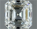 Natural Diamond 1.00 Carats, Asscher with  Cut, I Color, VVS1 Clarity and Certified by IGI