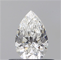 Natural Diamond 0.43 Carats, Pear with  Cut, E Color, VS2 Clarity and Certified by GIA
