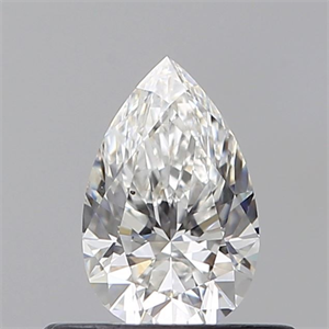 Picture of Natural Diamond 0.43 Carats, Pear with  Cut, E Color, VS2 Clarity and Certified by GIA