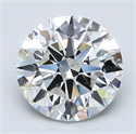 Natural Diamond 2.01 Carats, Round with Excellent Cut, I Color, VS2 Clarity and Certified by GIA