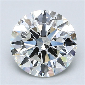 Picture of Natural Diamond 2.01 Carats, Round with Excellent Cut, I Color, VS2 Clarity and Certified by GIA