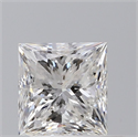 Natural Diamond 0.90 Carats, Princess with  Cut, E Color, SI2 Clarity and Certified by GIA