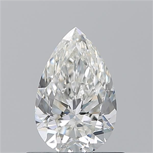 Picture of Natural Diamond 0.70 Carats, Pear with  Cut, H Color, VS2 Clarity and Certified by GIA