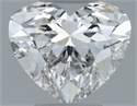 Natural Diamond 0.30 Carats, Heart with  Cut, J Color, SI2 Clarity and Certified by GIA