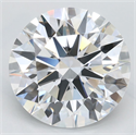 Lab Grown Diamond 3.02 Carats, Round with Ideal Cut, D Color, IF Clarity and Certified by IGI
