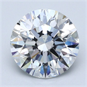 Natural Diamond 2.01 Carats, Round with Excellent Cut, E Color, SI1 Clarity and Certified by GIA