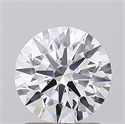 Lab Grown Diamond 1.60 Carats, Round with Ideal Cut, D Color, VVS1 Clarity and Certified by IGI