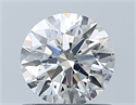 Natural Diamond 0.70 Carats, Round with Excellent Cut, H Color, SI1 Clarity and Certified by GIA