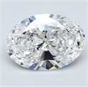 Natural Diamond 5.01 Carats, Oval with  Cut, E Color, VS2 Clarity and Certified by GIA