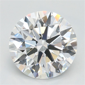 Picture of Lab Grown Diamond 2.57 Carats, Round with Ideal Cut, D Color, IF Clarity and Certified by IGI