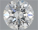 Natural Diamond 0.41 Carats, Round with Excellent Cut, F Color, SI2 Clarity and Certified by GIA