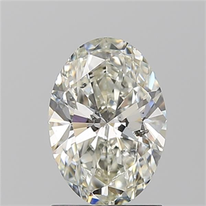 Picture of Natural Diamond 1.23 Carats, Oval with  Cut, J Color, SI2 Clarity and Certified by GIA