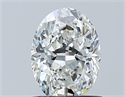 Diamante Natural 0.71 quilates, Ovalado , Color F, claridad SI1 y certificado GIA