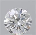 Natural Diamond 0.70 Carats, Round with Excellent Cut, H Color, SI1 Clarity and Certified by GIA