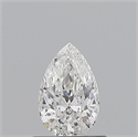 Diamante Natural 0.58 quilates, De pera , Color E, claridad VS1 y certificado GIA