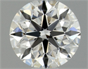 Natural Diamond 0.43 Carats, Round with Excellent Cut, G Color, VVS1 Clarity and Certified by GIA