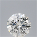 Natural Diamond 0.43 Carats, Round with Excellent Cut, F Color, SI1 Clarity and Certified by IGI