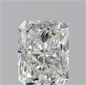 Natural Diamond 0.70 Carats, Radiant with  Cut, H Color, SI1 Clarity and Certified by GIA