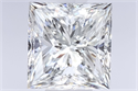 Natural Diamond 0.86 Carats, Princess with  Cut, H Color, VVS2 Clarity and Certified by GIA