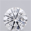 Lab Grown Diamond 1.54 Carats, Round with Ideal Cut, D Color, VS1 Clarity and Certified by IGI