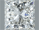 Natural Diamond 1.00 Carats, Princess with  Cut, H Color, VS1 Clarity and Certified by IGI