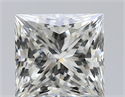 Natural Diamond 0.81 Carats, Princess with  Cut, I Color, SI1 Clarity and Certified by GIA